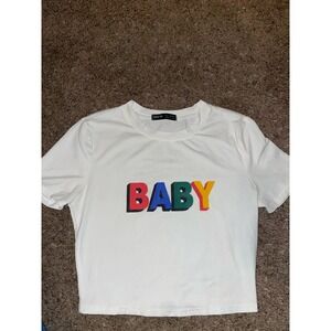 Shein “Baby” kid crop top
